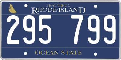 RI license plate 295799