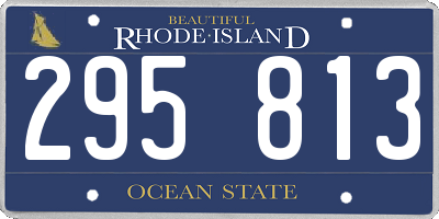 RI license plate 295813