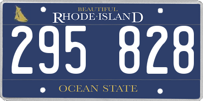 RI license plate 295828
