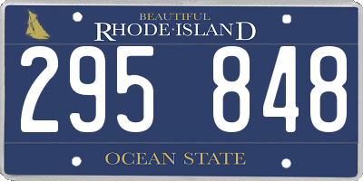 RI license plate 295848