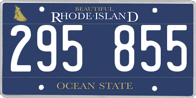 RI license plate 295855