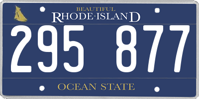 RI license plate 295877