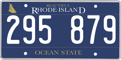 RI license plate 295879