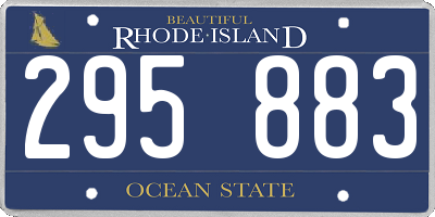 RI license plate 295883