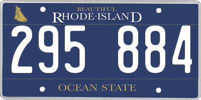 RI license plate 295884