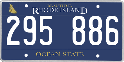 RI license plate 295886