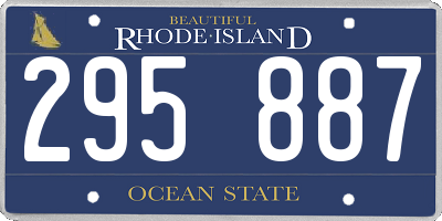 RI license plate 295887