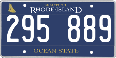 RI license plate 295889