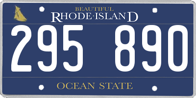 RI license plate 295890