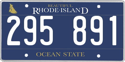 RI license plate 295891