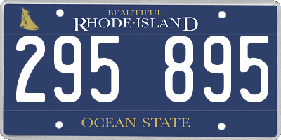 RI license plate 295895