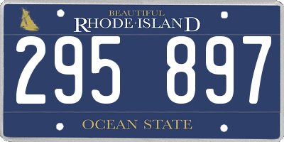 RI license plate 295897