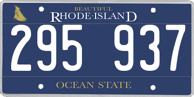 RI license plate 295937