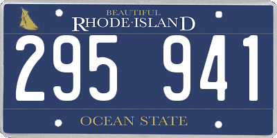 RI license plate 295941