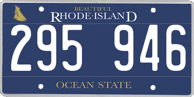RI license plate 295946