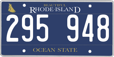 RI license plate 295948