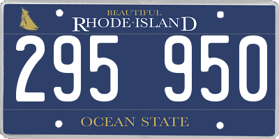 RI license plate 295950