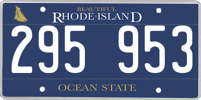 RI license plate 295953