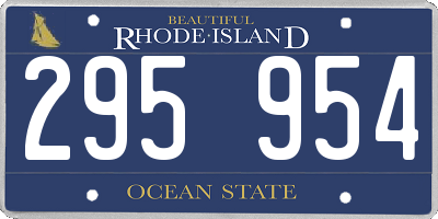 RI license plate 295954