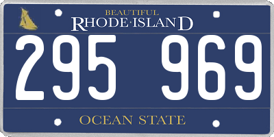 RI license plate 295969