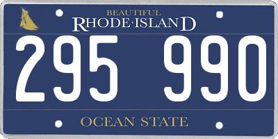 RI license plate 295990