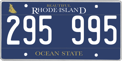 RI license plate 295995