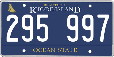 RI license plate 295997