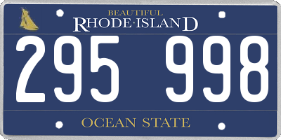RI license plate 295998