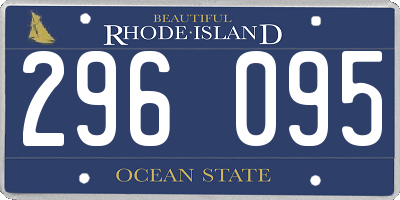 RI license plate 296095