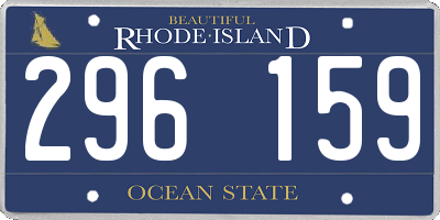 RI license plate 296159