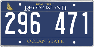 RI license plate 296471