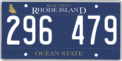 RI license plate 296479