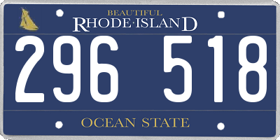 RI license plate 296518