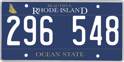 RI license plate 296548