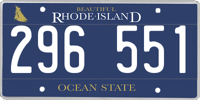 RI license plate 296551