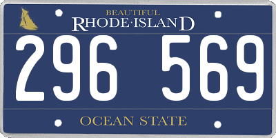 RI license plate 296569