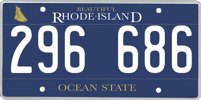 RI license plate 296686