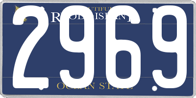 RI license plate 2969