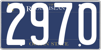 RI license plate 2970