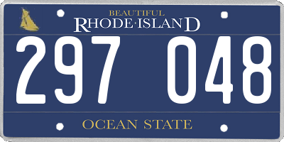 RI license plate 297048