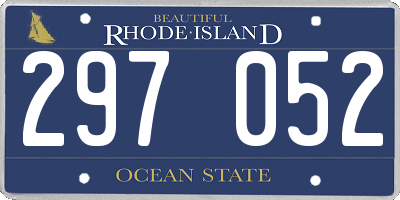 RI license plate 297052