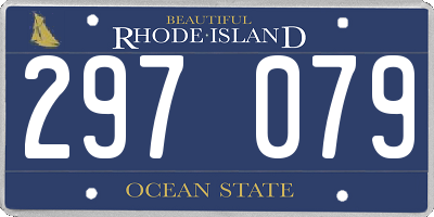 RI license plate 297079