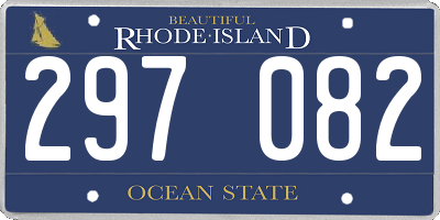 RI license plate 297082
