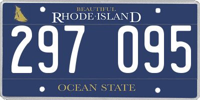RI license plate 297095