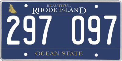 RI license plate 297097