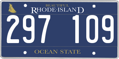 RI license plate 297109