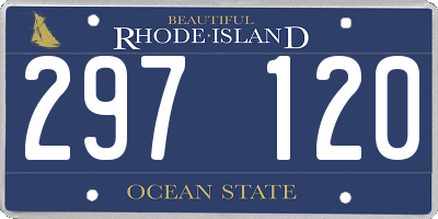 RI license plate 297120