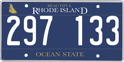 RI license plate 297133