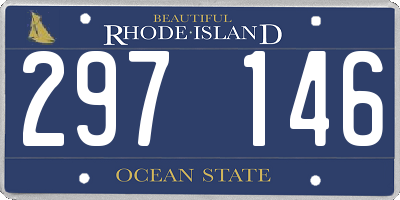 RI license plate 297146