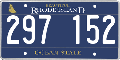 RI license plate 297152